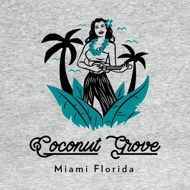 Coconut Grove Miami Florida by Be Yourself Tees